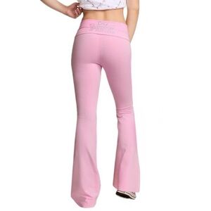 NWT Love Shack Fancy X PINK Leggings Pants Flare New XS or Small